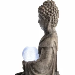 H66cm Buddha & Crystal Ball Water Feature with LED Lights | Indoor/Outdoor Use by Ambienté -Polyresin Water Features Sales Shop 81y6IjXkkUL. AC SL1500 8ea3