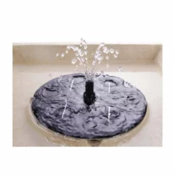 H83cm Budding Dahlia Solar Bird Bath Water Feature with Lights & Automation Function by Solaray -Polyresin Water Features Sales Shop DF0697 add image 1 298b