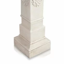 H83cm Budding Dahlia Solar Bird Bath Water Feature with Lights & Automation Function by Solaray -Polyresin Water Features Sales Shop DF0697 add image 3 adf7