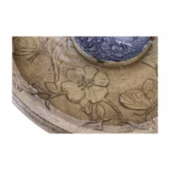 84cm Butterfly Brook Solar Bird Bath Water Feature with Lights by Solaray™ -Polyresin Water Features Sales Shop DF0698 add image 3 659a