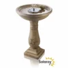84cm Butterfly Brook Solar Bird Bath Water Feature with Lights by Solaray™