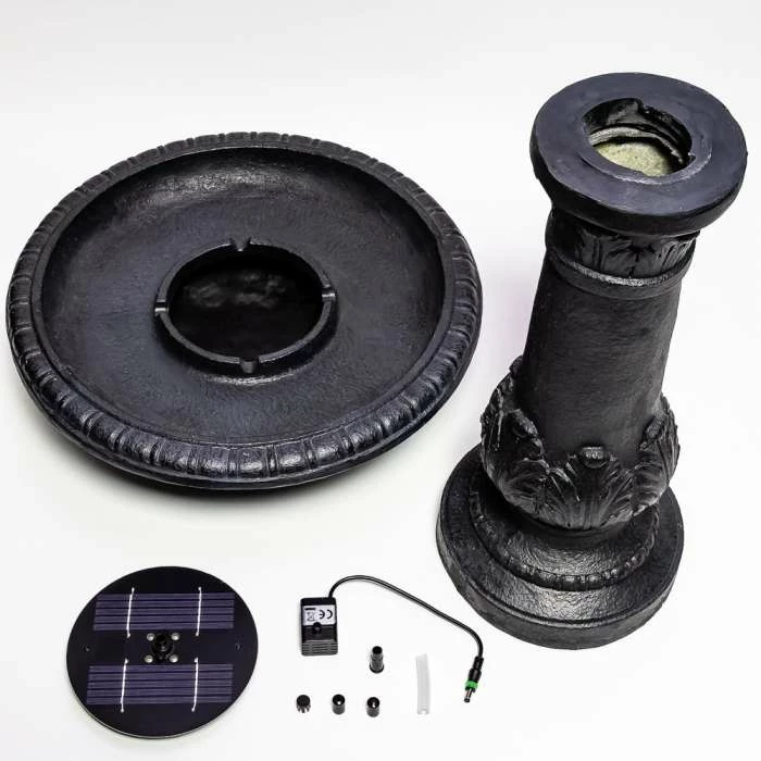 H65cm Windsor Solar Bird Bath Water Feature with Lights & Automation Function by Solaray 7 H65cm Windsor Solar Bird Bath Water Feature with Lights & Automation Function by Solaray - Image 7