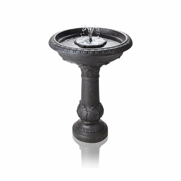 H65cm Windsor Solar Bird Bath Water Feature with Lights & Automation Function by Solaray 2 H65cm Windsor Solar Bird Bath Water Feature with Lights & Automation Function by Solaray - Image 2