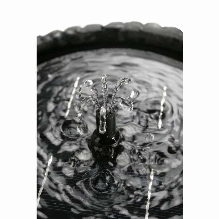 H84cm Windsor 2-Tier Solar Bird Bath Water Feature with Lights and Automatic Activation by Solaray 3 H84cm Windsor 2-Tier Solar Bird Bath Water Feature with Lights and Automatic Activation by Solaray - Image 3