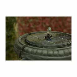 H84cm Windsor 2-Tier Solar Bird Bath Water Feature with Lights and Automatic Activation by Solaray 15 H84cm Windsor 2-Tier Solar Bird Bath Water Feature with Lights and Automatic Activation by Solaray -Polyresin Water Features Sales Shop DF0701 add image 6 a16b