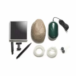 120LPH 2-Stone Solar Oxygenator / Pond Aerator with Pebble Cover by Solaray -Polyresin Water Features Sales Shop TE9973 add image 4 695e