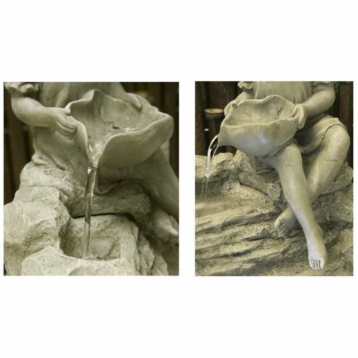 H42cm Girl Pouring Water Feature with LED Lights | Indoor/Outdoor Use by Ambienté 4 H42cm Girl Pouring Water Feature with LED Lights | Indoor/Outdoor Use by Ambienté - Image 4