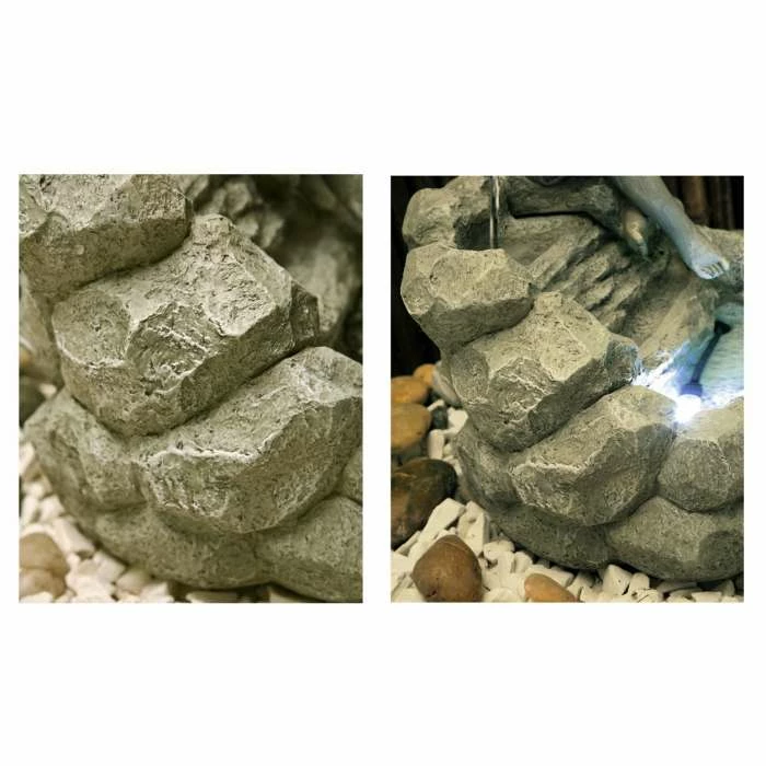 H42cm Girl Pouring Water Feature with LED Lights | Indoor/Outdoor Use by Ambienté 5 H42cm Girl Pouring Water Feature with LED Lights | Indoor/Outdoor Use by Ambienté - Image 5