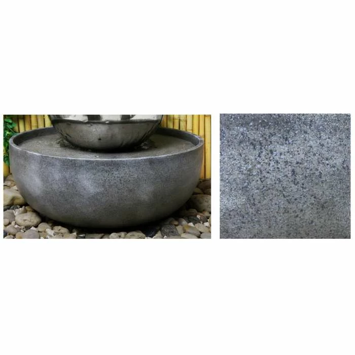 H45cm Eclipse Sphere Stainless Steel Water Feature with Lights | Indoor/Outdoor Use by Ambienté 5 H45cm Eclipse Sphere Stainless Steel Water Feature with Lights | Indoor/Outdoor Use by Ambienté - Image 5