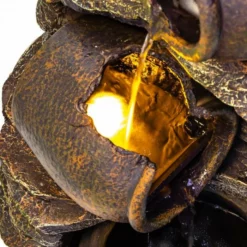 H117cm Noble 4-Tier Oil Jar Water Feature with Lights | Indoor/Outdoor Use by Ambienté 10 H117cm Noble 4-Tier Oil Jar Water Feature with Lights | Indoor/Outdoor Use by Ambienté -Polyresin Water Features Sales Shop WF0900 add image 1 ca4a