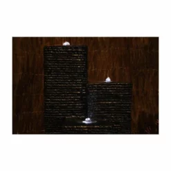 H92cm Cassia 3-Column Water Feature with Lights | Indoor/Outdoor Use by Ambienté -Polyresin Water Features Sales Shop WF0906 add image 4 6085