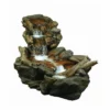 Large Boulder River Falls Water Feature with Lights W150cm x H72cm