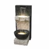 H82cm 2 Fall Cascade Water Feature with Lights