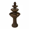 H49cm 3 Tier Classic Water Feature with LED Lights