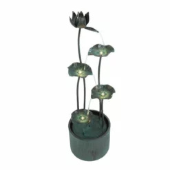 H26cm Vasto Zinc Metal Water Feature