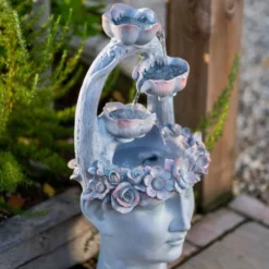 80cm Freyja Tiered Cascading Water Feature By Ambienté -Polyresin Water Features Sales Shop WF10431 6 1d11