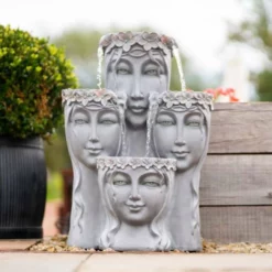 81cm Hebe Tiered Cascading Water Feature By Ambienté -Polyresin Water Features Sales Shop WF10432 4 0e71