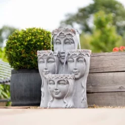 81cm Hebe Tiered Cascading Water Feature By Ambienté -Polyresin Water Features Sales Shop WF10432 5 ffb4