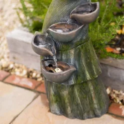 101cm Pouring Bowls Cascading Silhouette Water Feature By Ambienté -Polyresin Water Features Sales Shop WF10433 7 3597