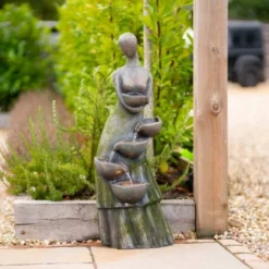 101cm Pouring Bowls Cascading Silhouette Water Feature By Ambienté