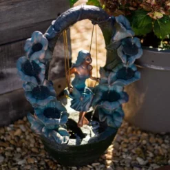 61cm Secret Garden Swing Cascading Water Feature By Ambienté -Polyresin Water Features Sales Shop WF10434 5 b51b