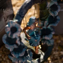 61cm Secret Garden Swing Cascading Water Feature By Ambienté -Polyresin Water Features Sales Shop WF10434 6 5370