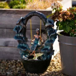 61cm Secret Garden Swing Cascading Water Feature By Ambienté