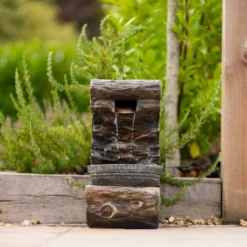53cm Wooden Wall Pouring Bowl Cascading Water Feature By Ambienté 12 53cm Wooden Wall Pouring Bowl Cascading Water Feature By Ambienté -Polyresin Water Features Sales Shop WF10439 6 6447