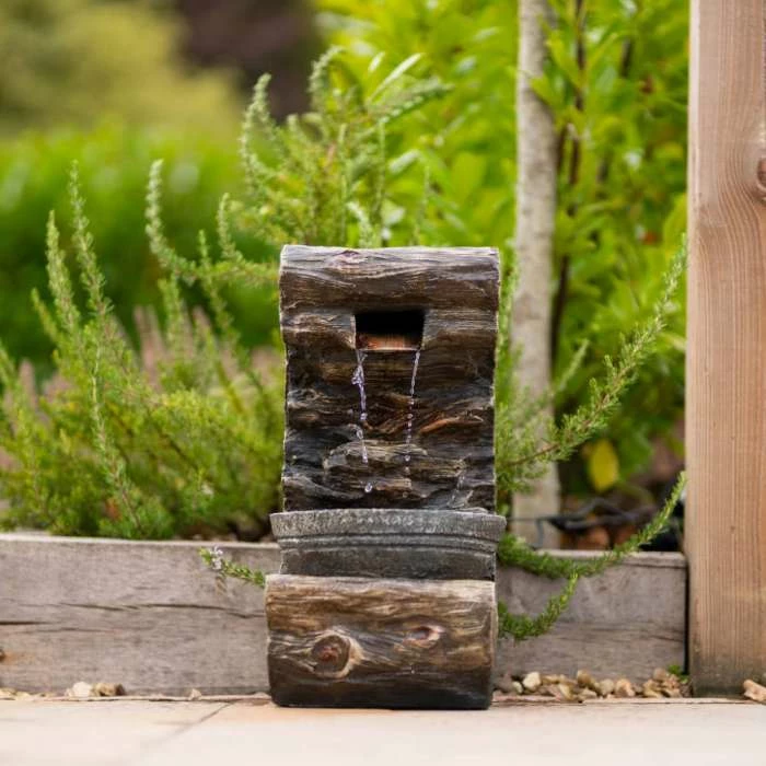 53cm Wooden Wall Pouring Bowl Cascading Water Feature By Ambienté 6 53cm Wooden Wall Pouring Bowl Cascading Water Feature By Ambienté - Image 6