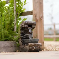 53cm Wooden Wall Pouring Bowl Cascading Water Feature By Ambienté 13 53cm Wooden Wall Pouring Bowl Cascading Water Feature By Ambienté -Polyresin Water Features Sales Shop WF10439 7 79b3