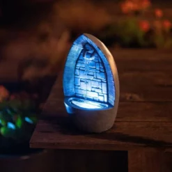 36cm Gothic Arch Tabletop Cascading Water Feature By Ambienté -Polyresin Water Features Sales Shop WF10440 3 6307