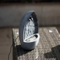 36cm Gothic Arch Tabletop Cascading Water Feature By Ambienté -Polyresin Water Features Sales Shop WF10440 6 3436