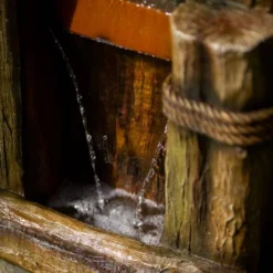 180cm Log Wall Falls and Bowls Cascading Planter Water Feature With Lights By Ambienté -Polyresin Water Features Sales Shop WF10458 8 b8db