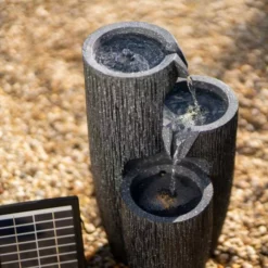47cm Solar Textured Vases Pouring Bowls Tiered Cascading Water Feature With Battery Backup and Lights By Solaray 13 47cm Solar Textured Vases Pouring Bowls Tiered Cascading Water Feature With Battery Backup and Lights By Solaray -Polyresin Water Features Sales Shop WF10476 6 7224