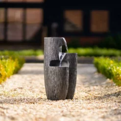 47cm Solar Textured Vases Pouring Bowls Tiered Cascading Water Feature With Battery Backup and Lights By Solaray 15 47cm Solar Textured Vases Pouring Bowls Tiered Cascading Water Feature With Battery Backup and Lights By Solaray -Polyresin Water Features Sales Shop WF10476 8 2445