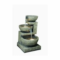 Small Granite 3 Bowl Water Feature