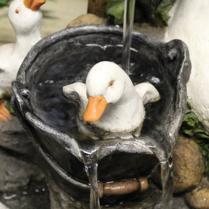 Solar Duck Family at Tap Water Feature 2 Solar Duck Family at Tap Water Feature - Image 2