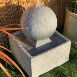 40cm Zen Rippling Sphere Water Feature -Polyresin Water Features Sales Shop WF30796 add image 2 9078