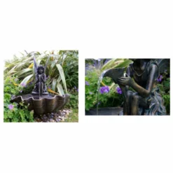 H78cm Fairy on a Clam Shell Water Feature by Ambienté 10 H78cm Fairy on a Clam Shell Water Feature by Ambienté -Polyresin Water Features Sales Shop WF3202 add image 2 fe04