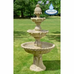 H150cm Regal Antique Effect 3-Tier Water Fountain