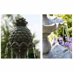 H150cm Regal Stone Effect 3-Tier Water Fountain by Ambienté 11 H150cm Regal Stone Effect 3-Tier Water Fountain by Ambienté -Polyresin Water Features Sales Shop WF3204 add image 2 445d