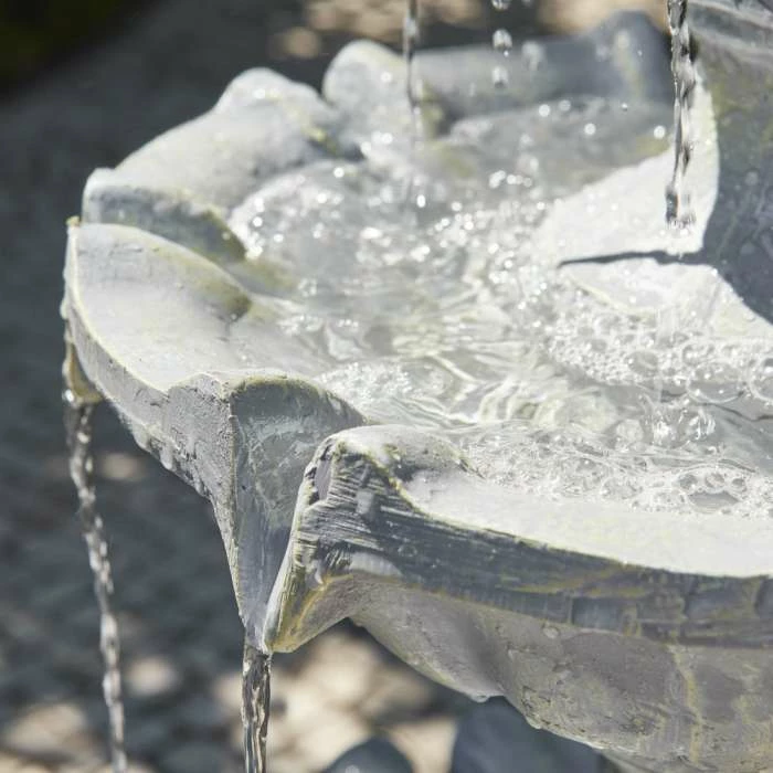 H150cm Regal Stone Effect 3-Tier Water Fountain by Ambienté 8 H150cm Regal Stone Effect 3-Tier Water Fountain by Ambienté - Image 8