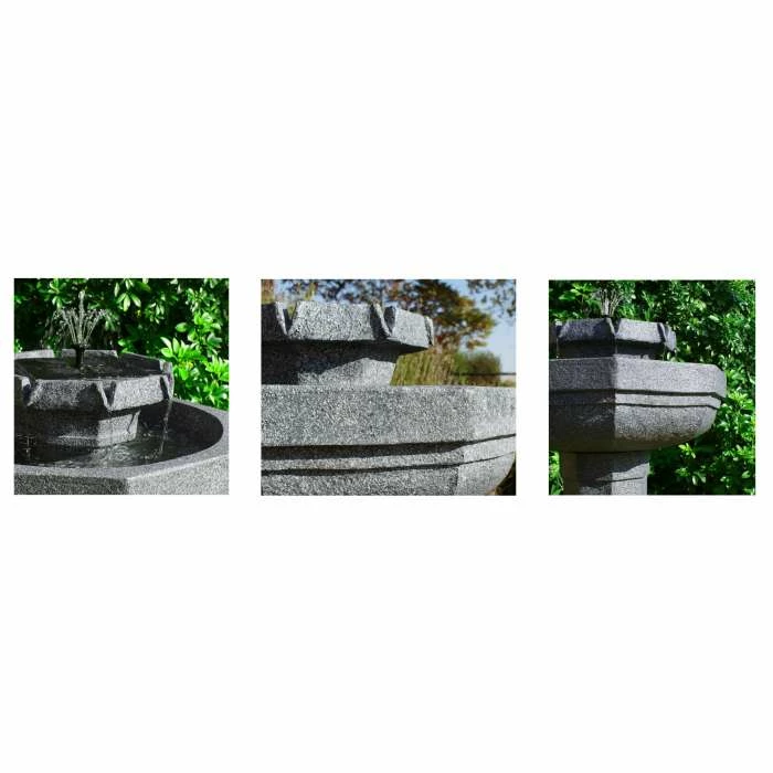 H75cm Castille Solar Bird Bath Water Feature with Lights by Solaray 5 H75cm Castille Solar Bird Bath Water Feature with Lights by Solaray - Image 5