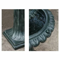 H79cm Victoriana Solar Bird Bath Water Feature with Lights by Solaray -Polyresin Water Features Sales Shop WF3501A add image 2 44a4