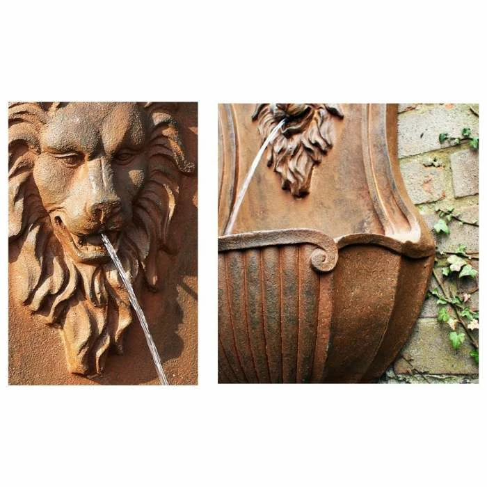 H75cm Gentle Lion Head Wall Fountain | Indoor/Outdoor Use 5 H75cm Gentle Lion Head Wall Fountain | Indoor/Outdoor Use - Image 5