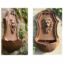 H75cm Gentle Lion Head Wall Fountain | Indoor/Outdoor Use 12 H75cm Gentle Lion Head Wall Fountain | Indoor/Outdoor Use -Polyresin Water Features Sales Shop WF3560 add image 4 8d83