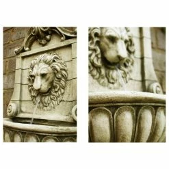 H50cm King Lion Head Wall Fountain - For Indoor/Outdoor Use by Ambienté 12 H50cm King Lion Head Wall Fountain - For Indoor/Outdoor Use by Ambienté -Polyresin Water Features Sales Shop WF3561 add image 3 a734