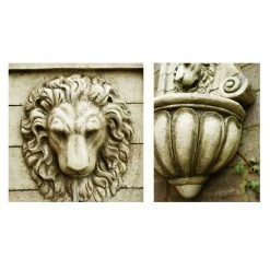 H50cm King Lion Head Wall Fountain - For Indoor/Outdoor Use by Ambienté 13 H50cm King Lion Head Wall Fountain - For Indoor/Outdoor Use by Ambienté -Polyresin Water Features Sales Shop WF3561 add image 4 5af3