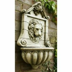 H50cm King Lion Head Wall Fountain - For Indoor/Outdoor Use by Ambienté 14 H50cm King Lion Head Wall Fountain - For Indoor/Outdoor Use by Ambienté -Polyresin Water Features Sales Shop WF3561 add image 5 12a3
