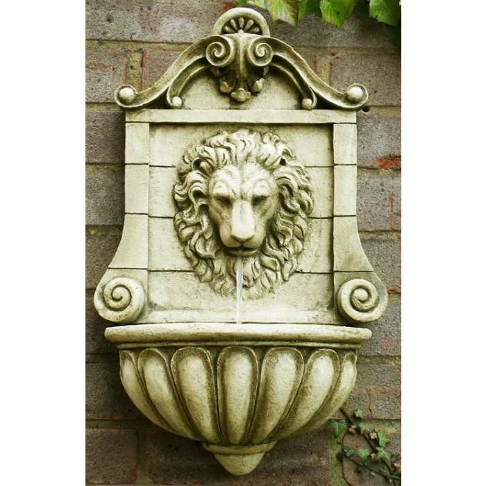 H50cm King Lion Head Wall Fountain - For Indoor/Outdoor Use by Ambienté 2 H50cm King Lion Head Wall Fountain - For Indoor/Outdoor Use by Ambienté - Image 2